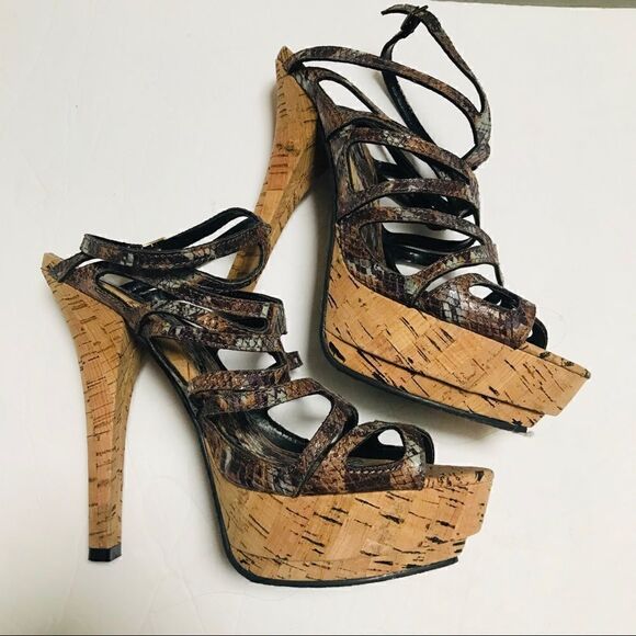 Michael Antonio strappy platform heels. Size 9 - Picture 1 of 6